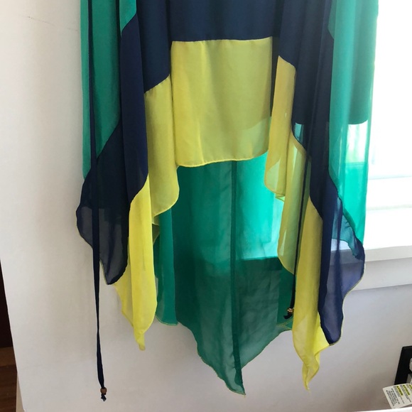 High Low Color Block A-List Dress L - Picture 2 of 5